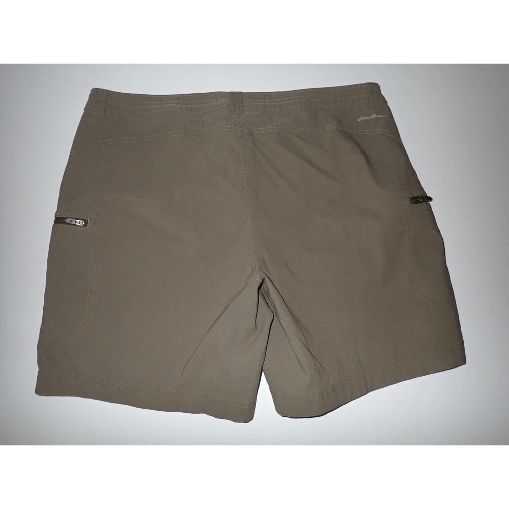 Eddie Bauer Womens First Ascent Guide Hiking Cargo Shorts Brown Size 14